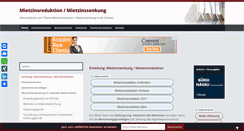 Desktop Screenshot of mietzinsreduktion.ch